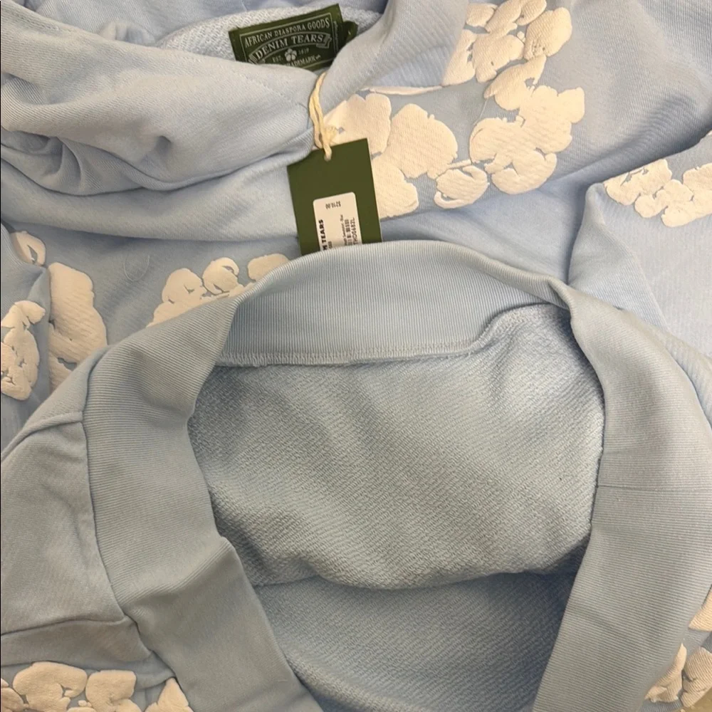 Denim Tears Powder blue hoodie